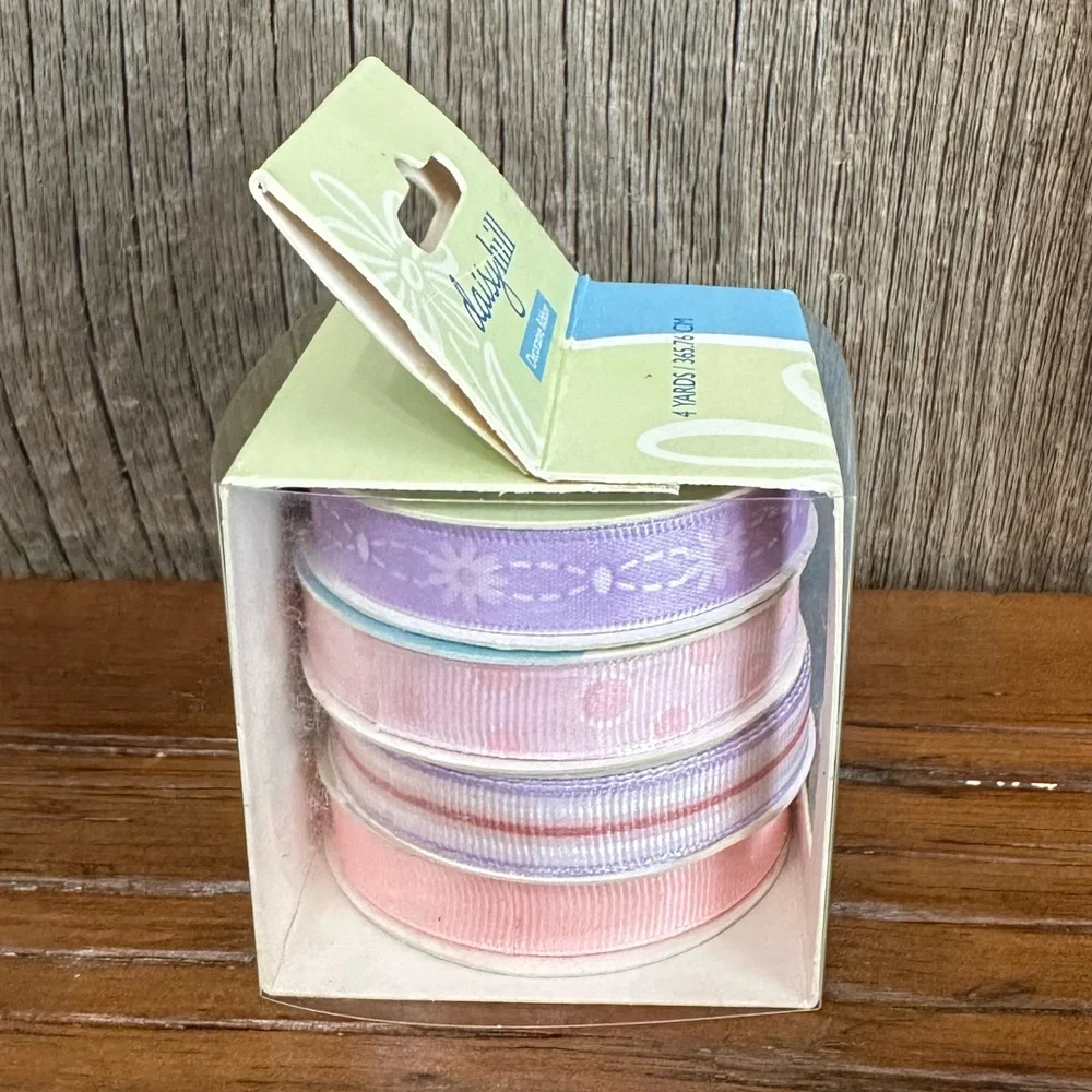 Daisy Hill Decorative Ribbon Baby Girl 912311 4 Yards Pink Purple